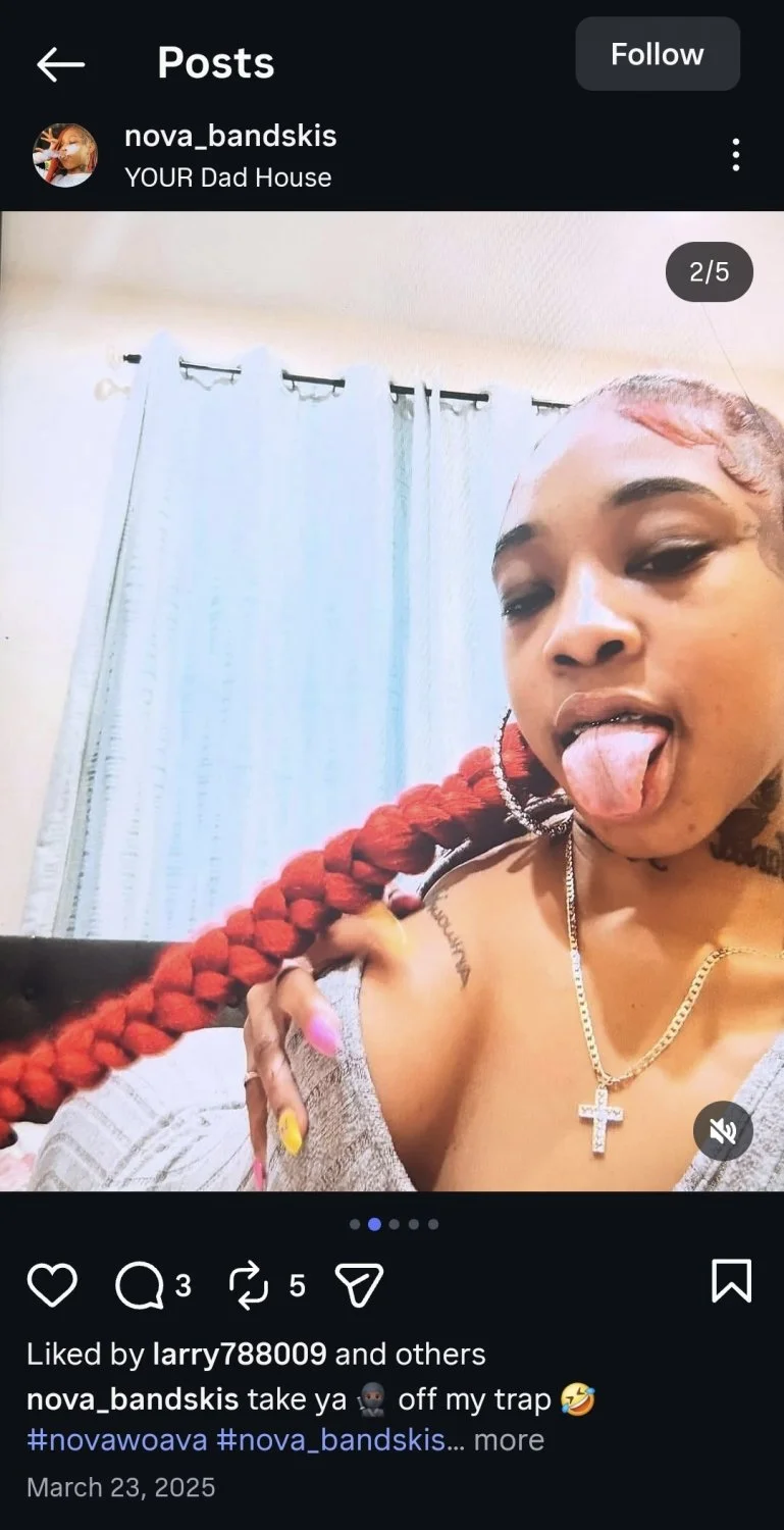 Ghetto thot gets her shit leaked image 5