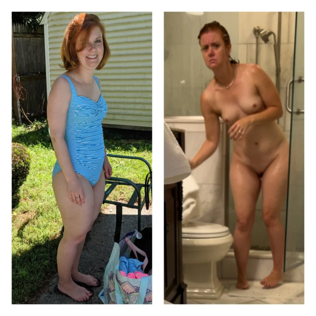 Wives dressed undressed image 5