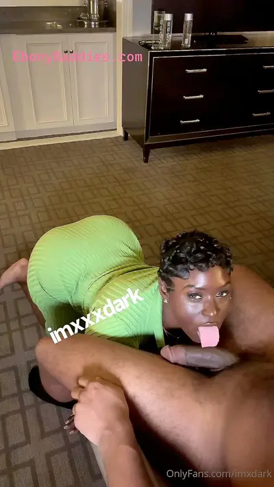 Sexy Ebony Throat GOAT Gets Huge Facial cover image