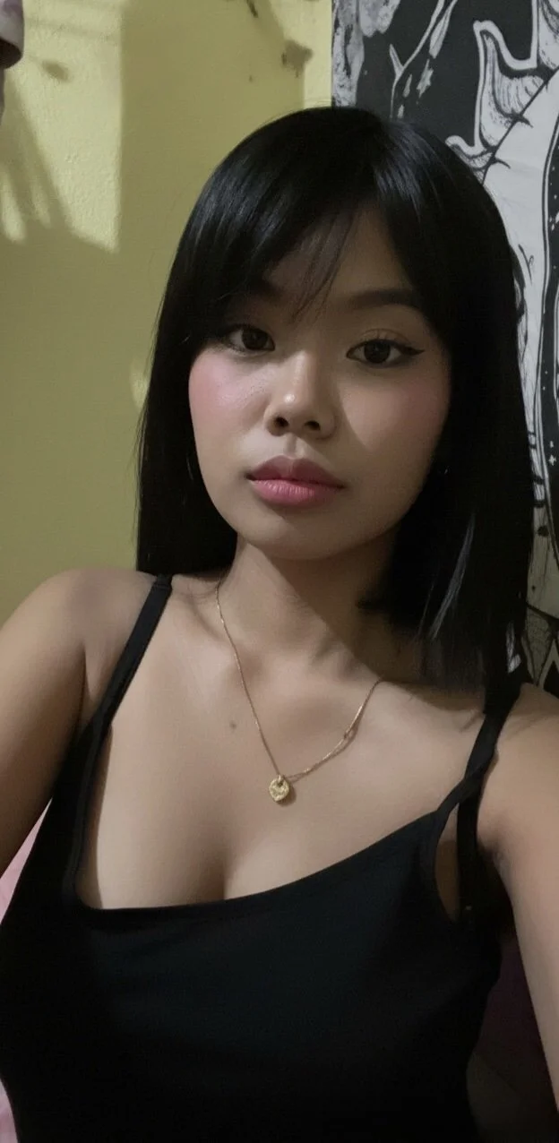 Super sexy Asian teen slut shows off her big tits and masturbates image 2