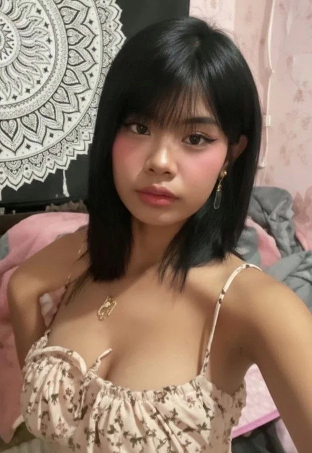 Super sexy Asian teen slut shows off her big tits and masturbates image 4