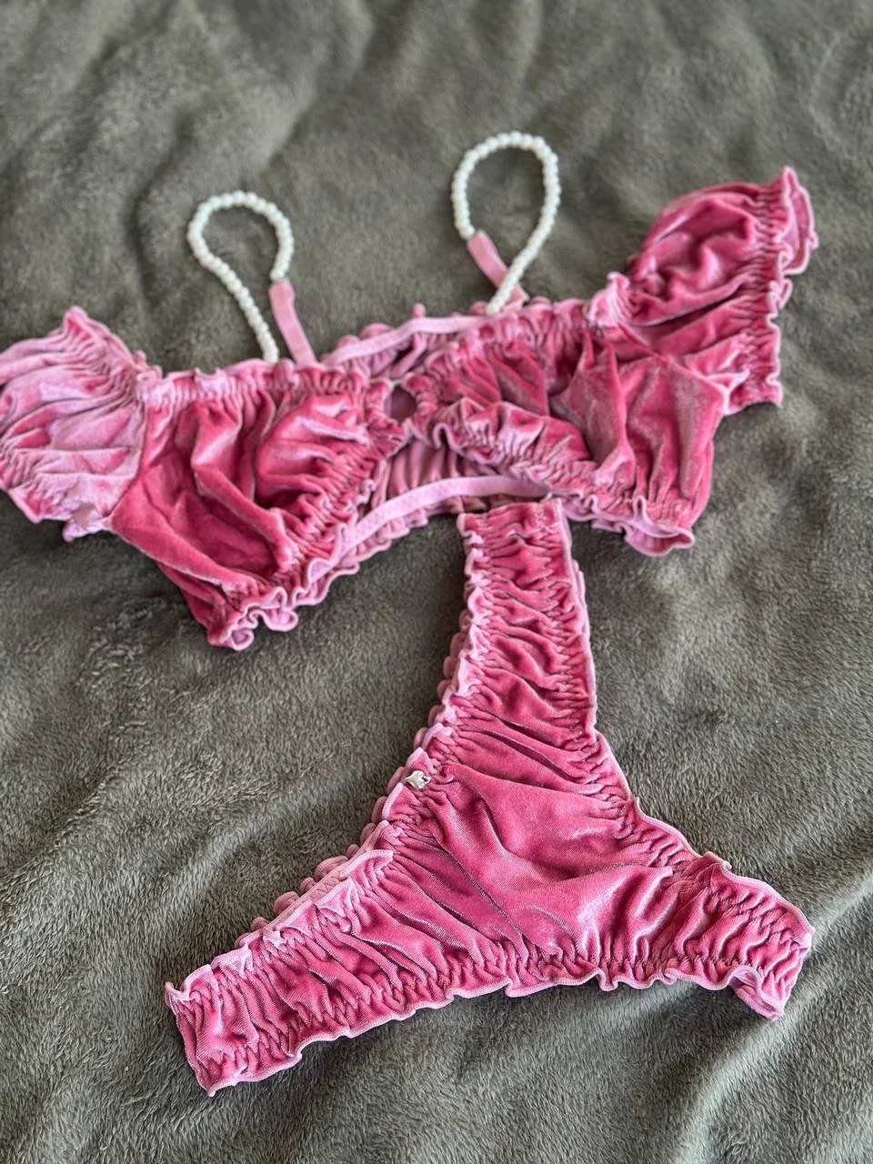 Slutty and Naughty Teen in Pink Lingerie image 2