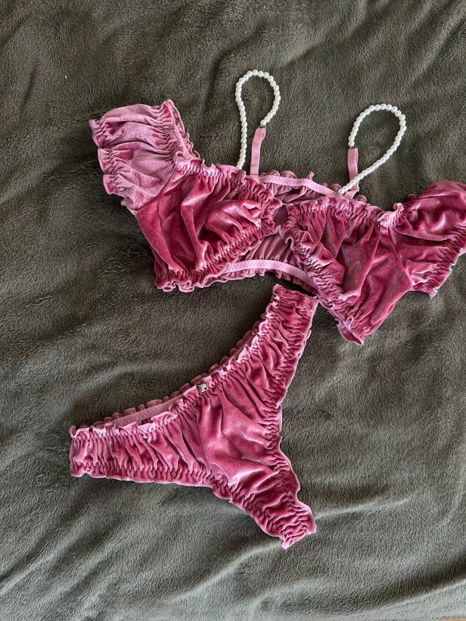 Slutty and Naughty Teen in Pink Lingerie image 6