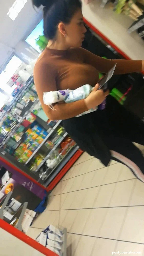 Beautiful busty milf in wallmart 🥵 image 19