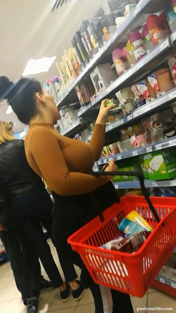 Beautiful busty milf in wallmart 🥵 image 5