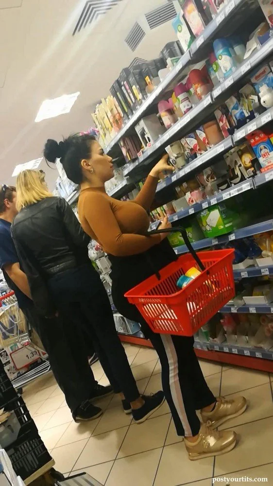 Beautiful busty milf in wallmart 🥵 image 9