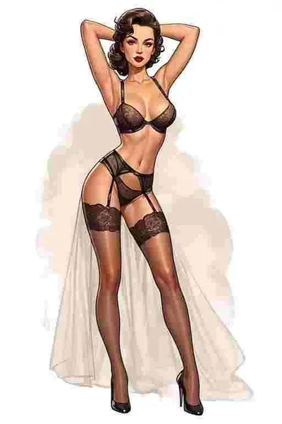 I think pinup art is pretty hot. It's suggesting a story, like any subtle smut should. 😅 cover image