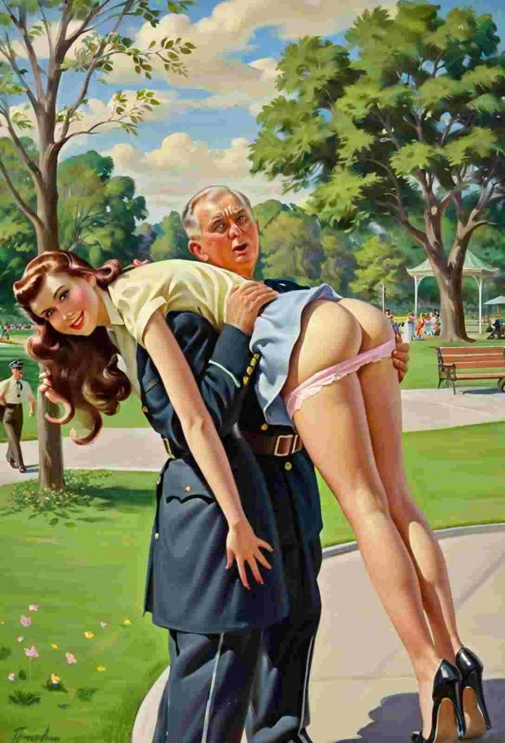 I think pinup art is pretty hot. It's suggesting a story, like any subtle smut should. 😅 image 10