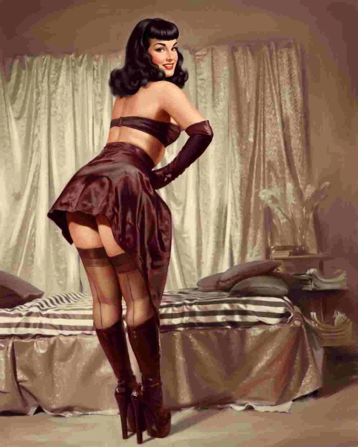 I think pinup art is pretty hot. It's suggesting a story, like any subtle smut should. 😅 image 19
