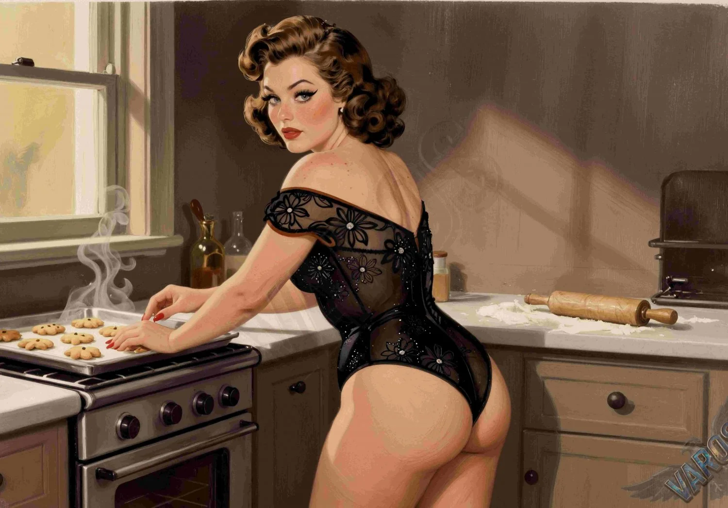 I think pinup art is pretty hot. It's suggesting a story, like any subtle smut should. 😅 image 21