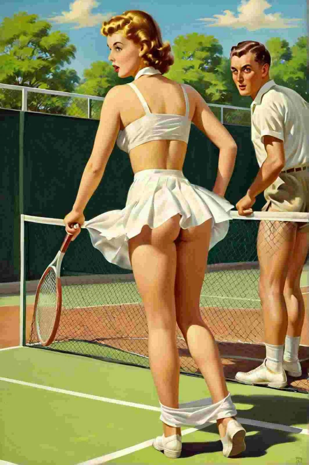 I think pinup art is pretty hot. It's suggesting a story, like any subtle smut should. 😅 image 6