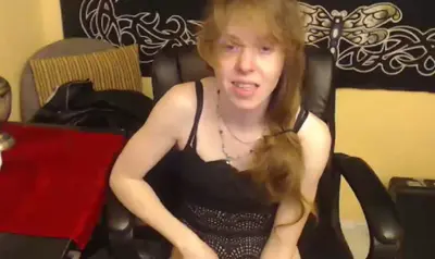 Cute Stoner Redhead Gets Caught Masturbating Live cover image