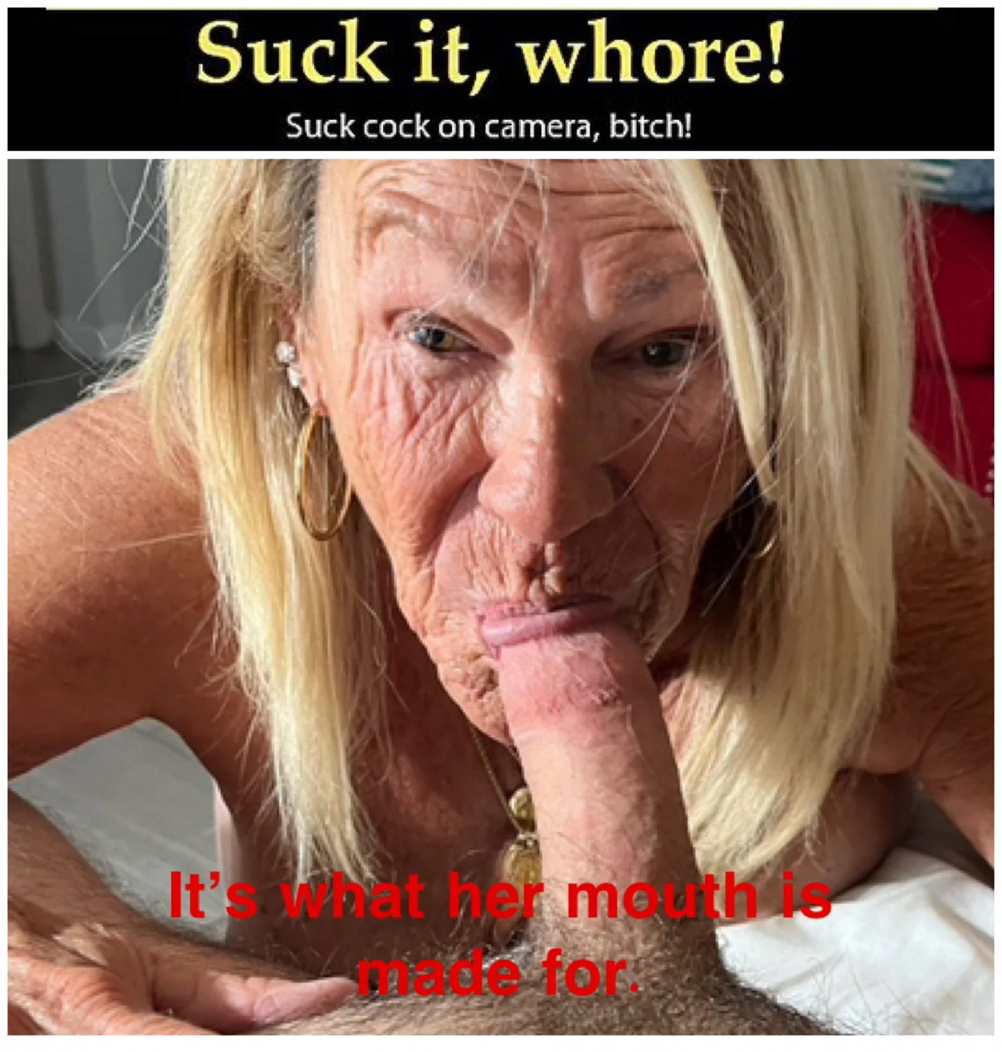 It’s all a woman’s mouth is good for. image 26