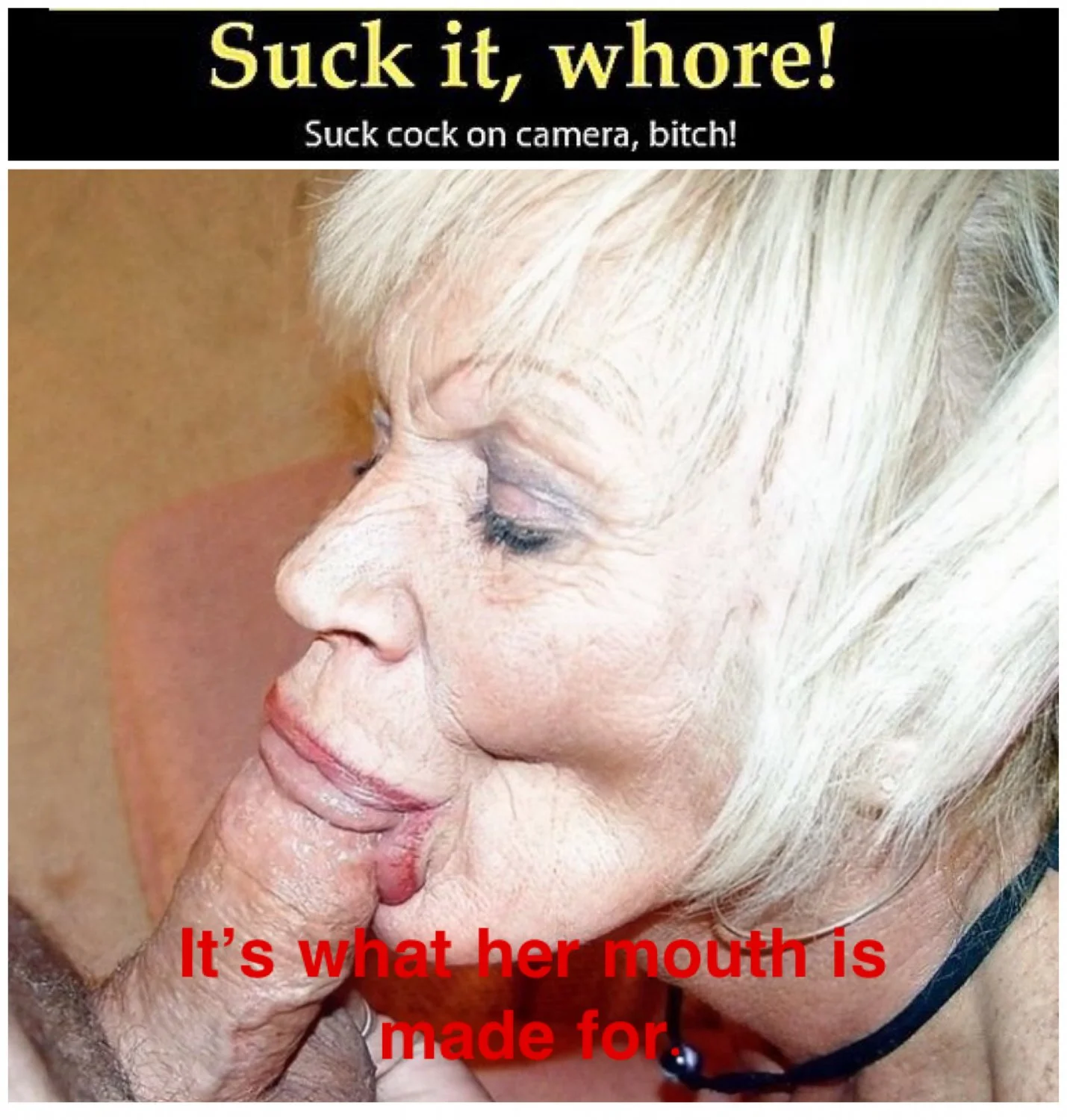 It’s all a woman’s mouth is good for. image 42