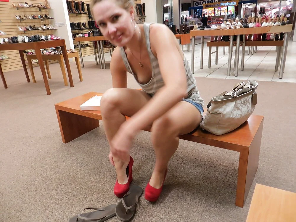 Public Webslut Shopping. Repost Her image 20
