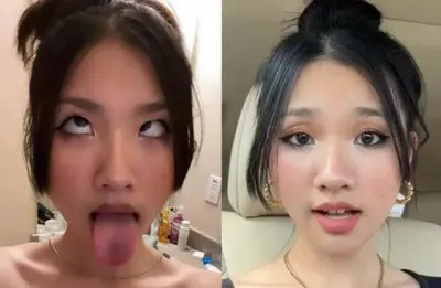 Asian teen TikTok slut leaked. Ahegao face Abg cover image