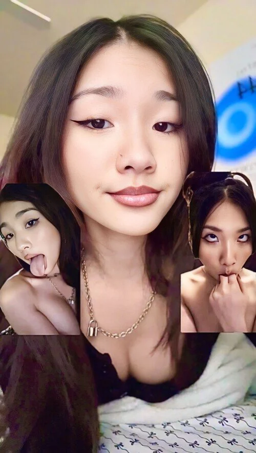 Asian teen TikTok slut leaked. Ahegao face Abg image 8