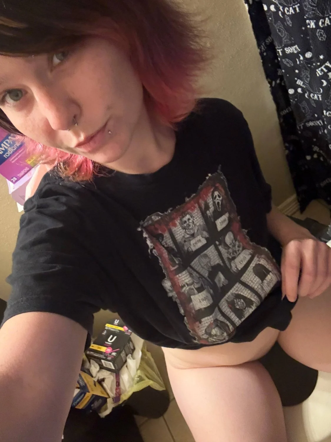 Ugly goth toilet whore image 2