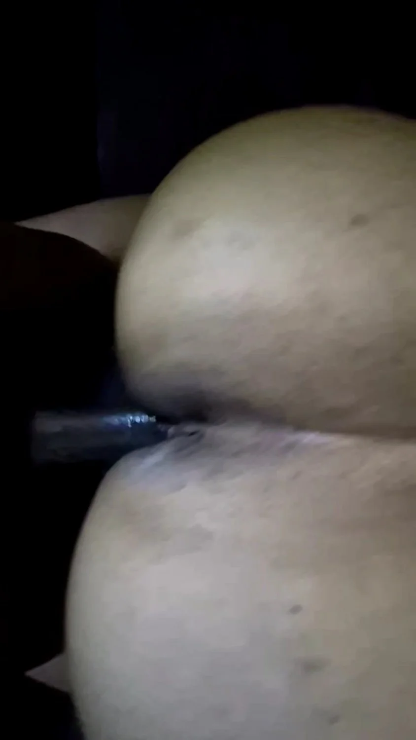 Penetrated and Pounded Curved Hung BBC Slut Wife can't get enough black cock creams on it image 6