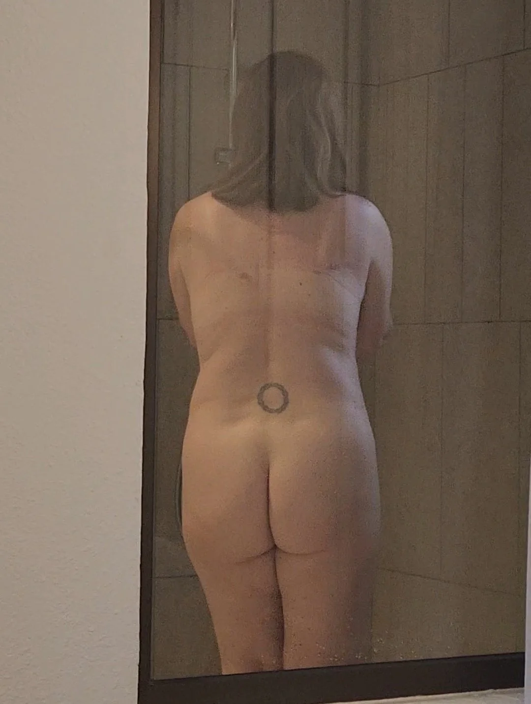 Mature, plump milf showing her big ass & thick legs. All comments welcome, good & bad! image 10