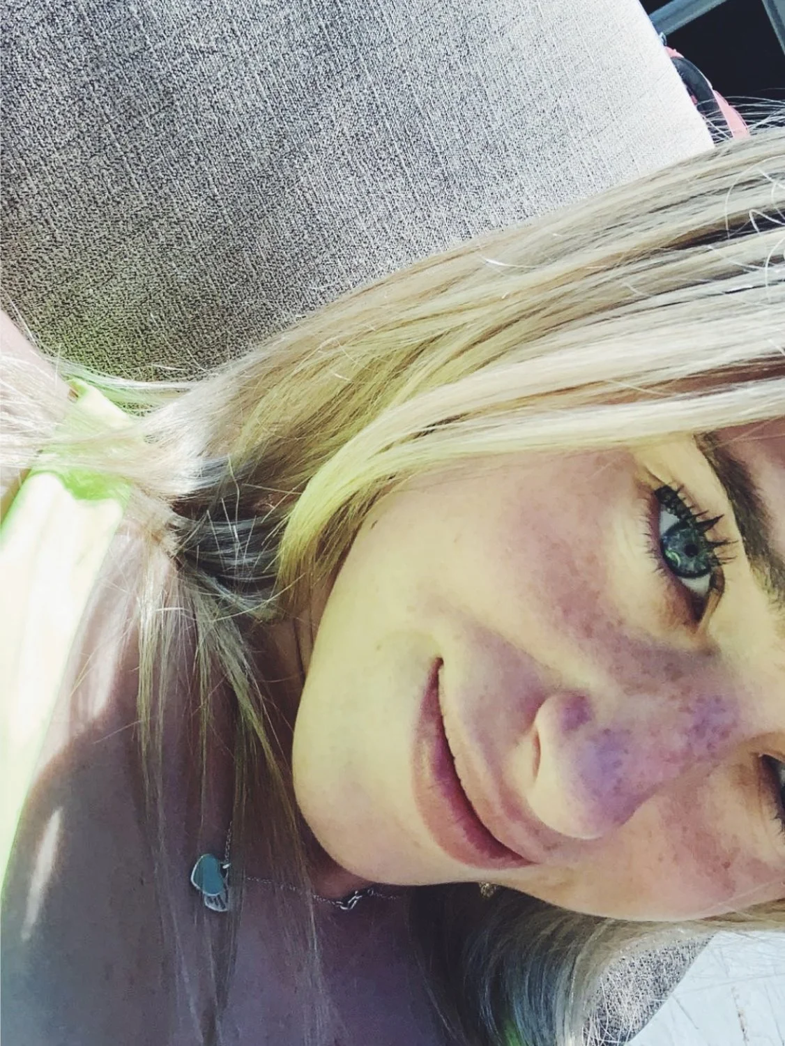 NN blonde slut Delanie loves to show off her huge tits and blue eyes on socials image 6