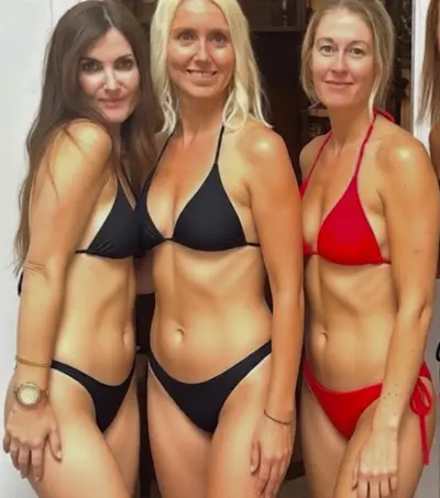 Blonde,Brunette.?? Which one you fucking ?? Ai. Comments ? Repost them. 40s babes cover image