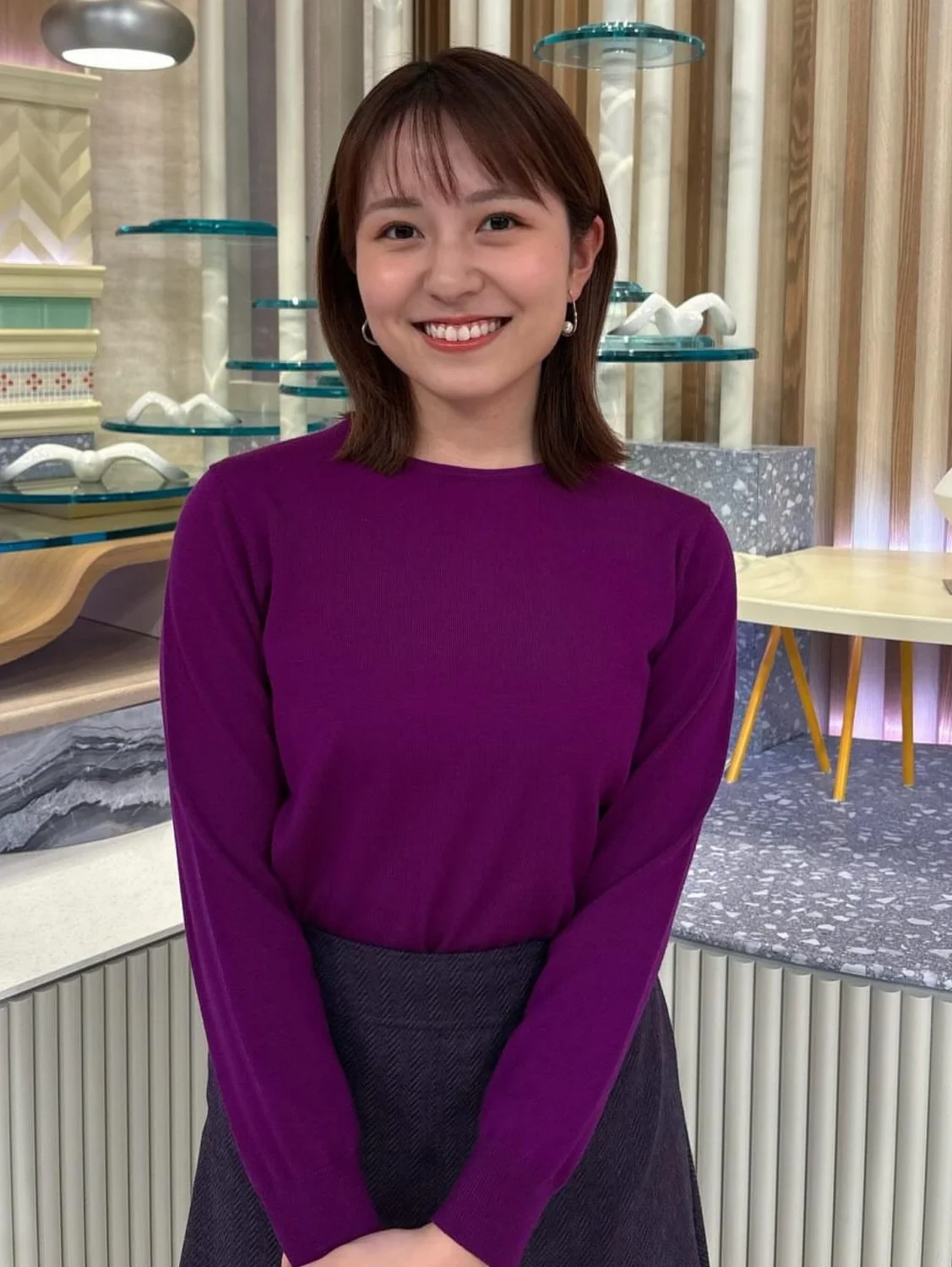 🔚Japanese　顔抜き　アナウンサー　三山賀子　ソフトエロ　一発やりたい image 9