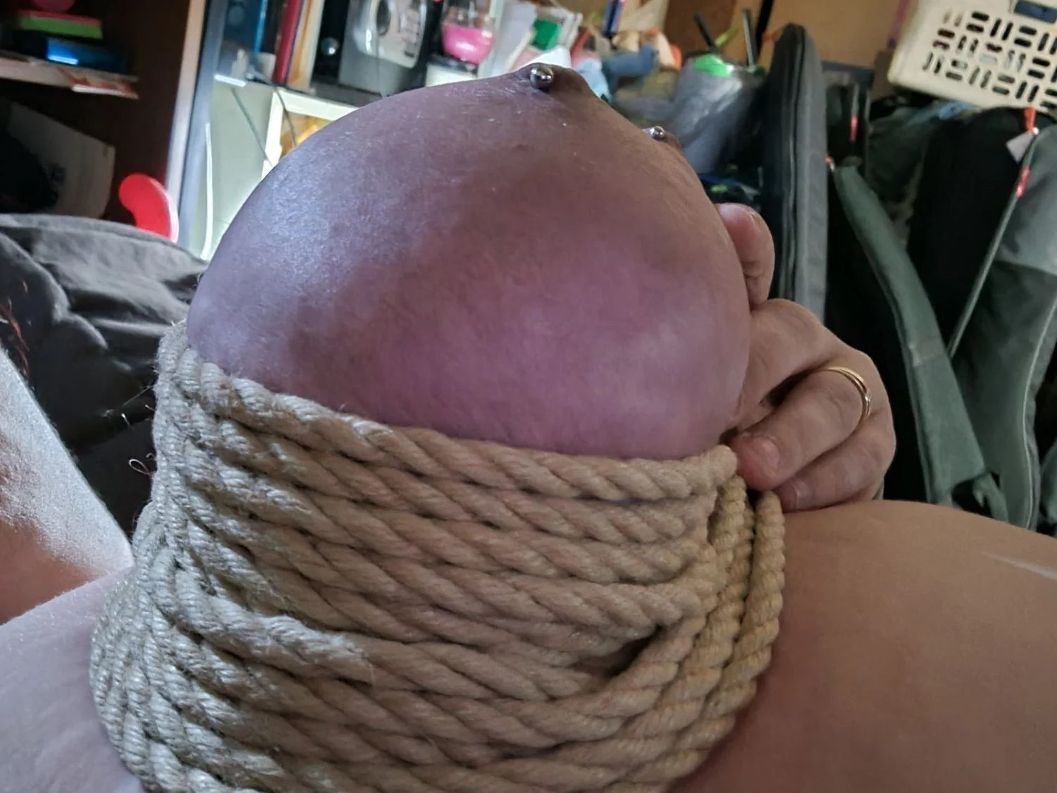 Tied tit BBW Jessica image 23