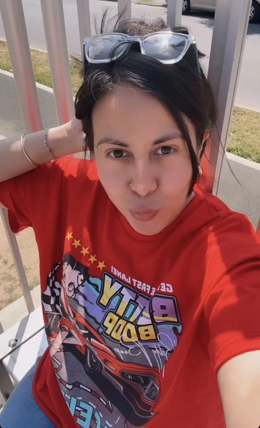 Nice Latina with sexy feet and body image 6