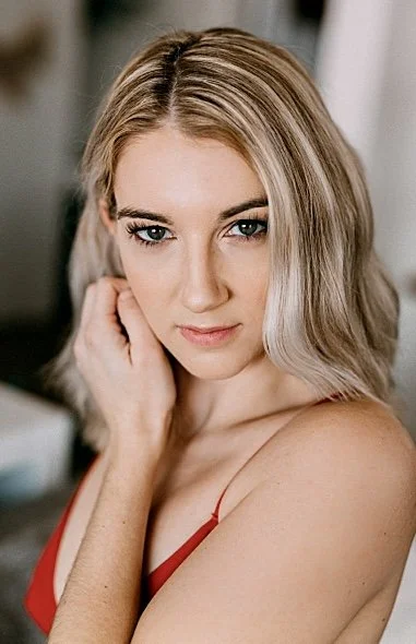 Gorgeous tiny tit blonde boudoir image 29