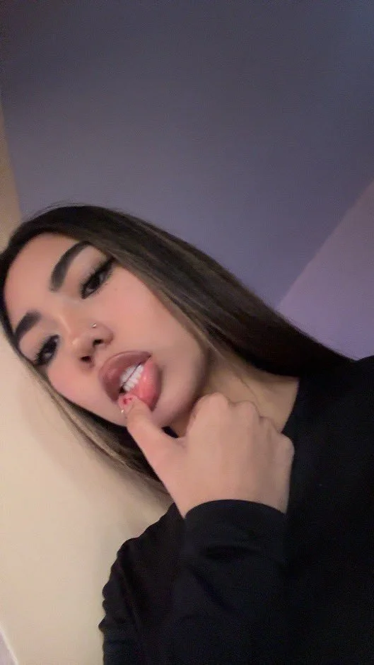 asian teen has a long tongue and fat pussy image 7