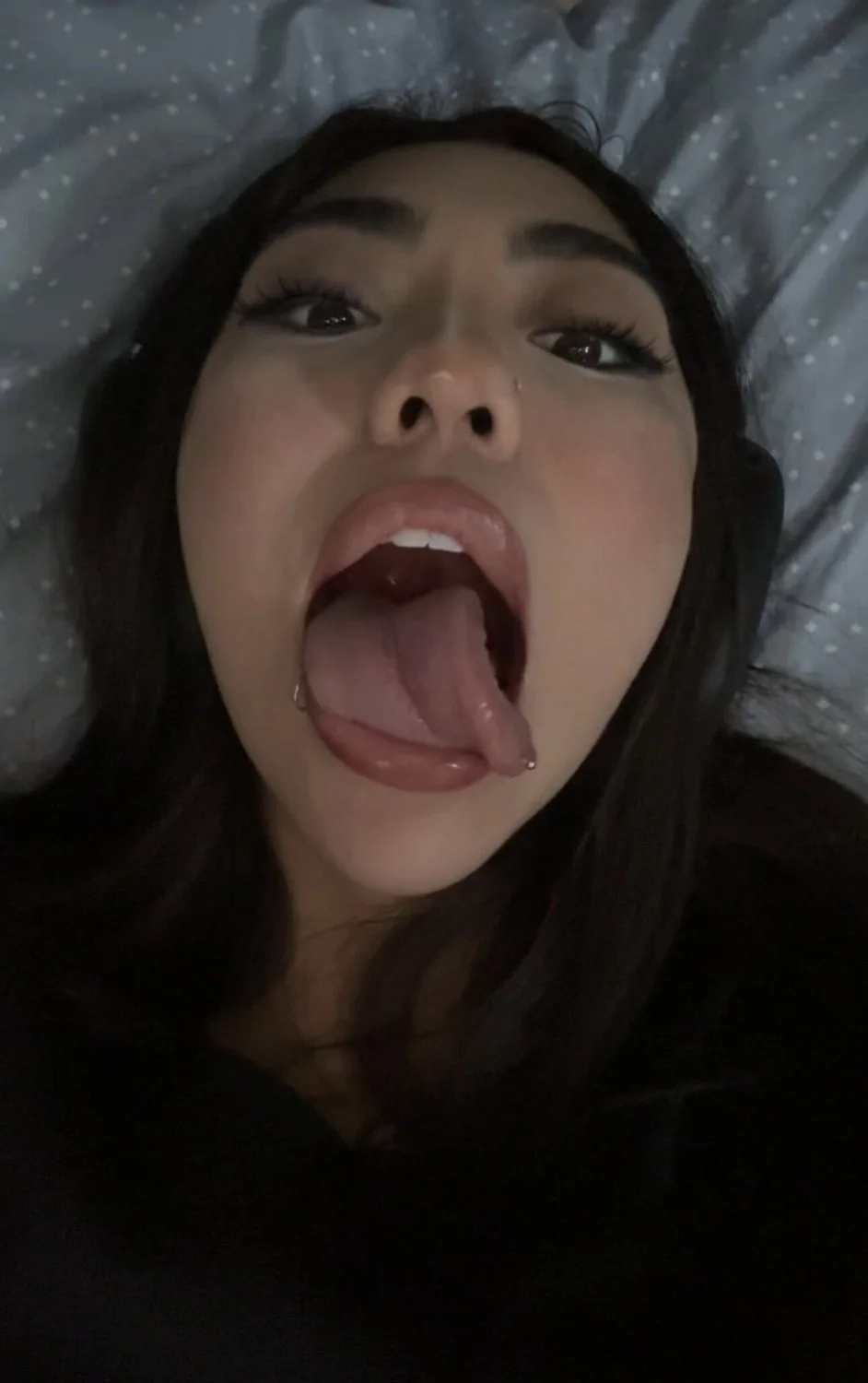 asian teen has a long tongue and fat pussy image 8