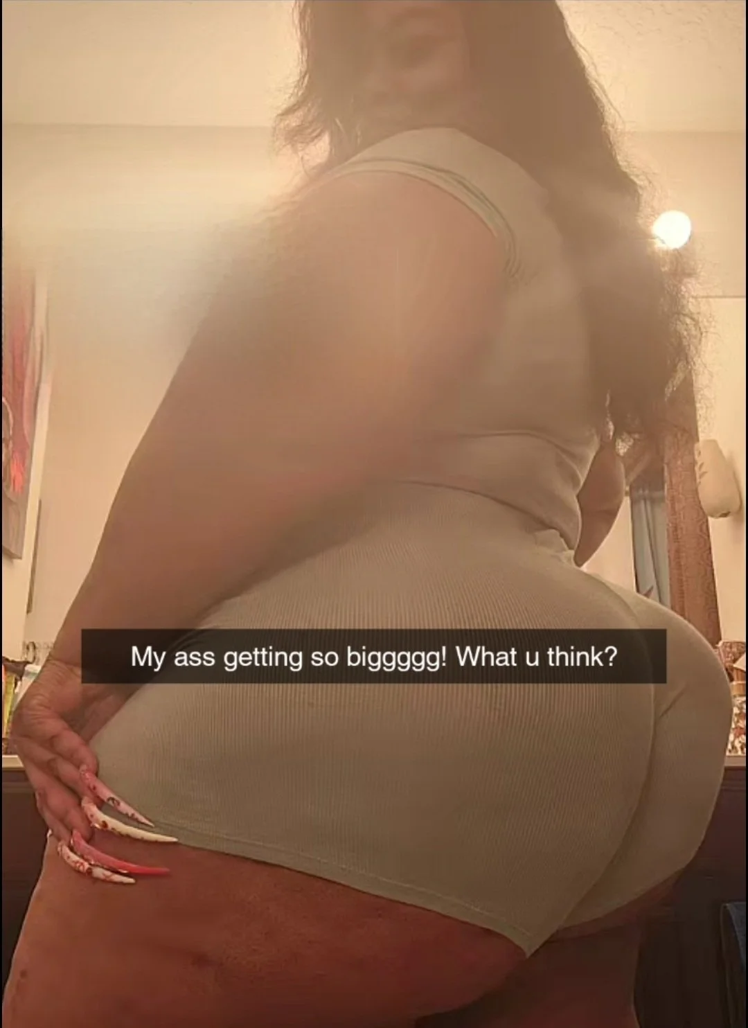 Redbone Big booty bbw aunty showing me her wet holes & twerk skills on FaceTime, she a nut buster💦 image 20