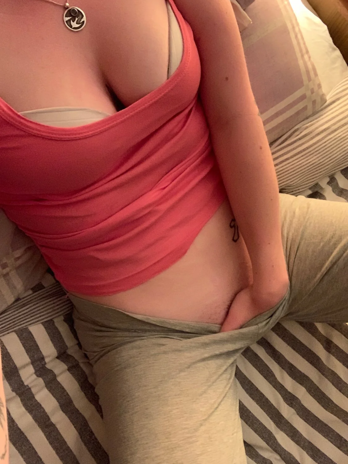 Horny British teen masturbates image 3