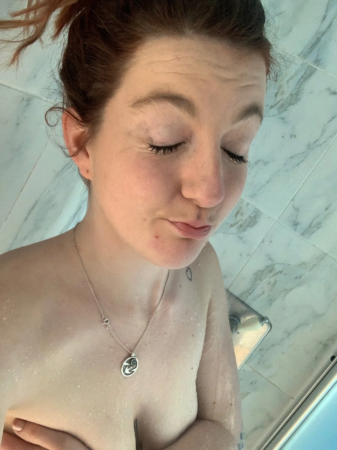 Horny British teen masturbates image 8