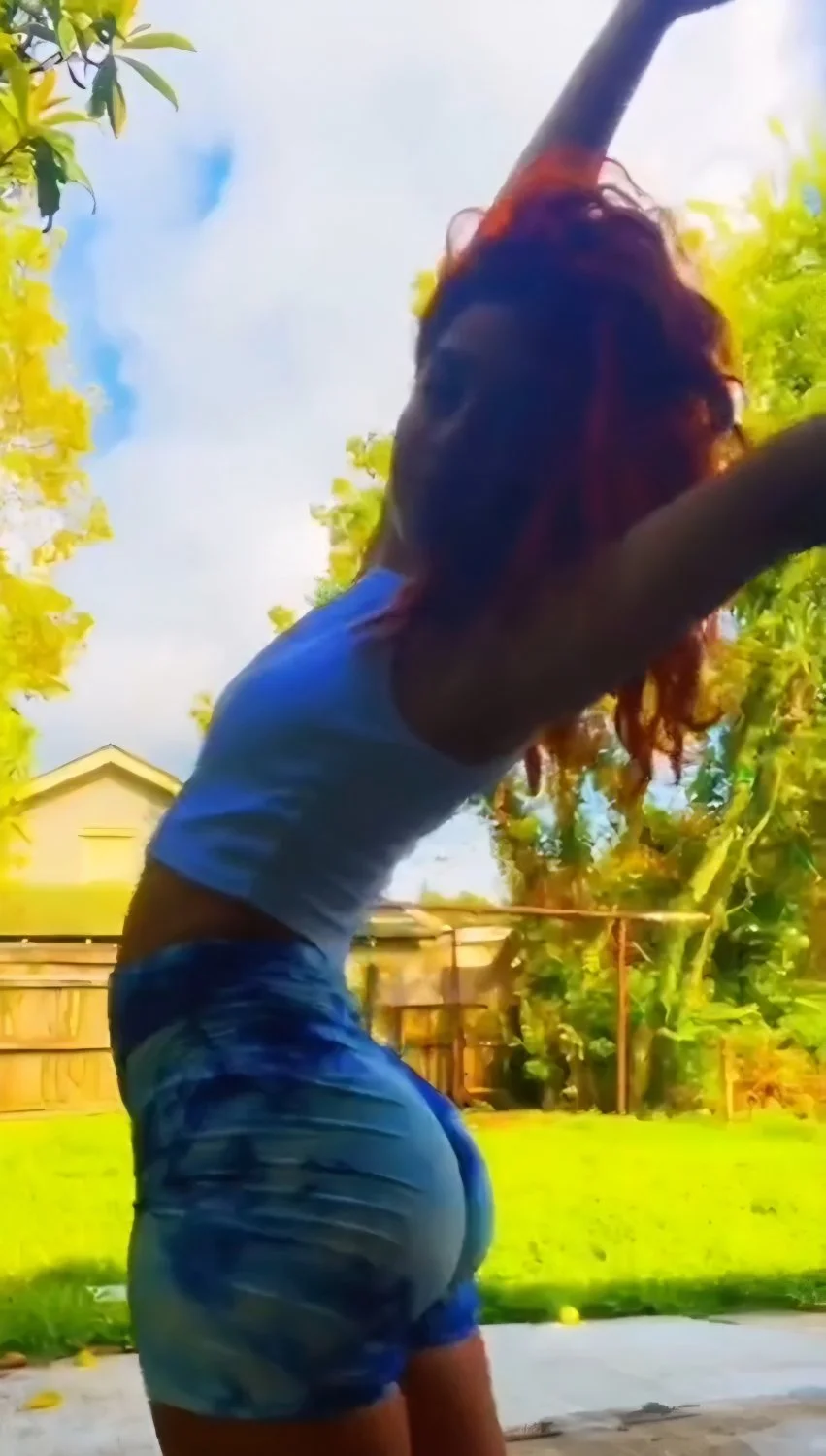 Latina shows fat ass behind boyfriends back until she got too famous in Texas image 17