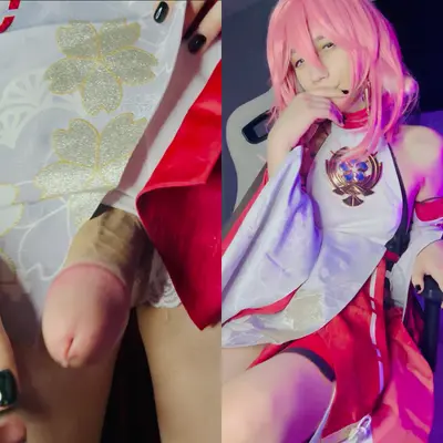 Anime Cosplay 🍆🤤 Close up huge ts cock cover image