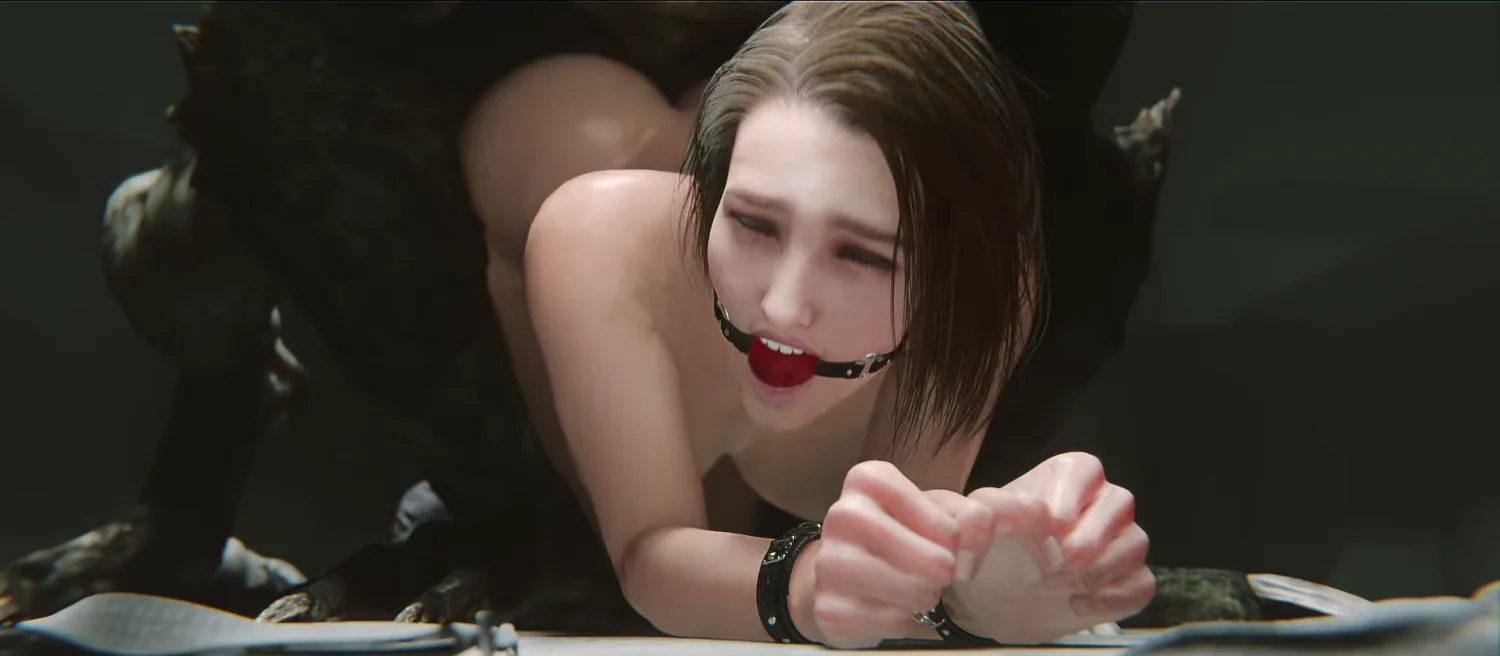 [Resident Evil] Jill fucked by zombie monster image 1
