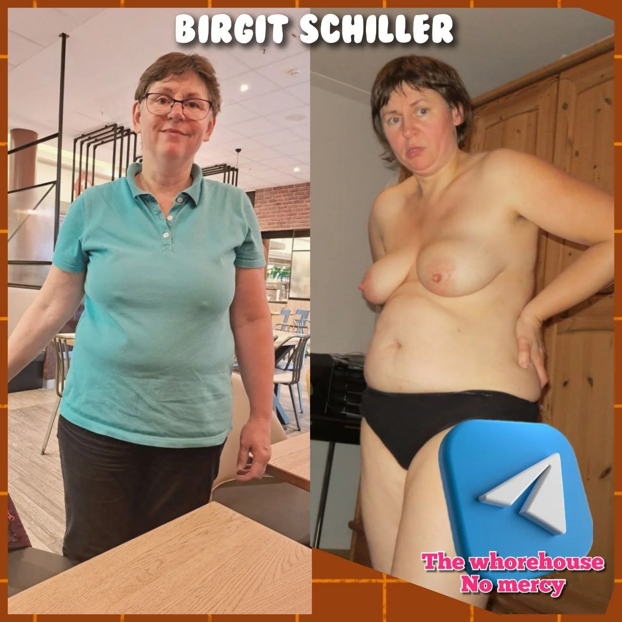 Exposed cumslut Birgit image 8