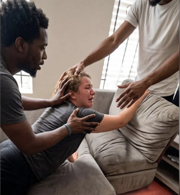 College White Pwag Fucks 5 Black Boys they got her taking dick all day main image