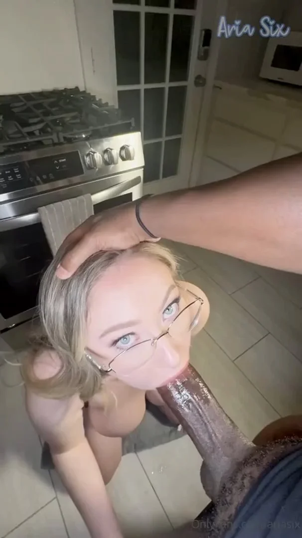Blonde teen blowjob monster cock bbc image 1