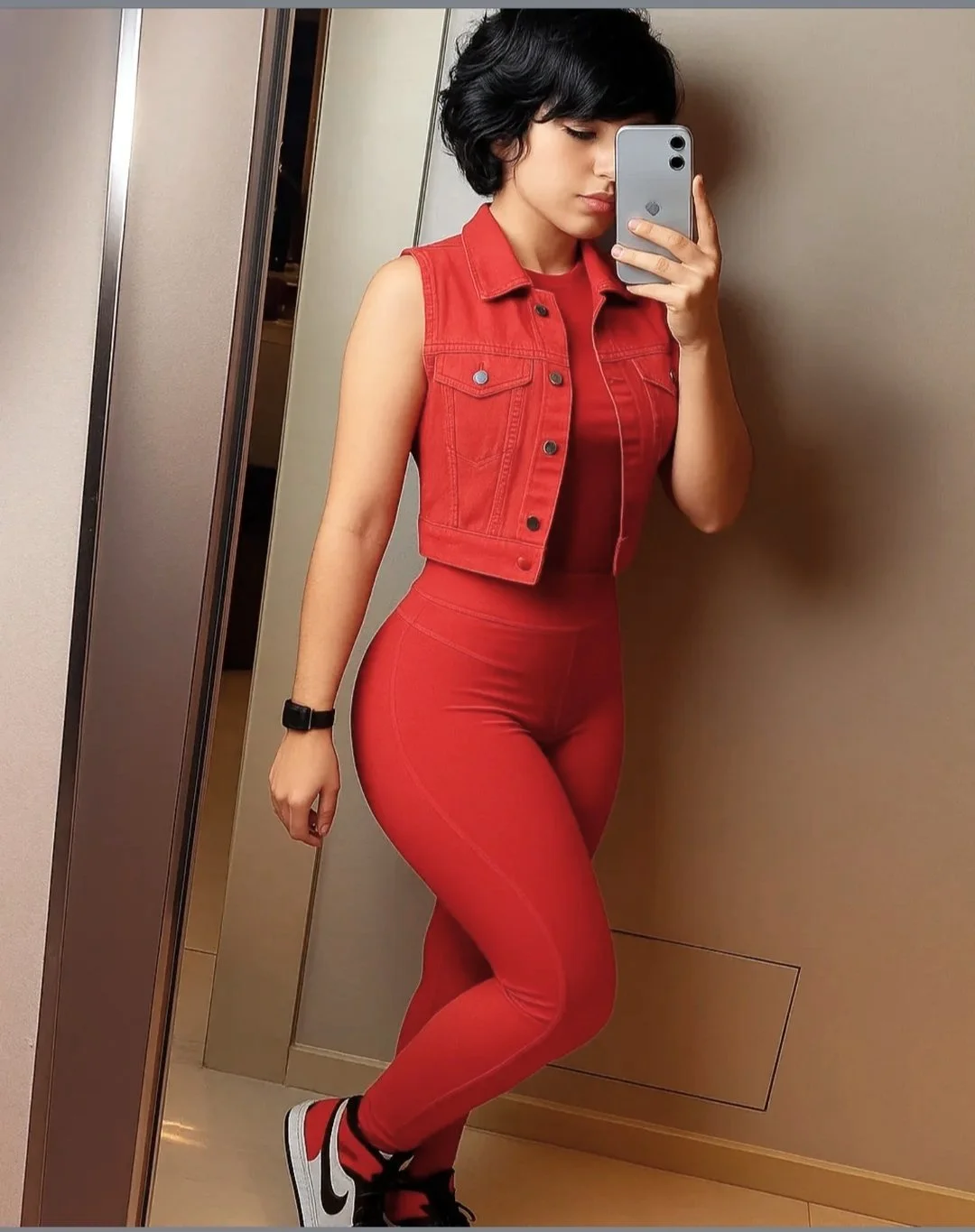 🤩🥰😍Arab boy with little between his legs dresses in girl's clothes image 10