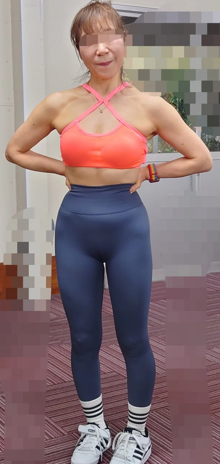 熟女　おばさん　Japanese　mature　leggings image 13