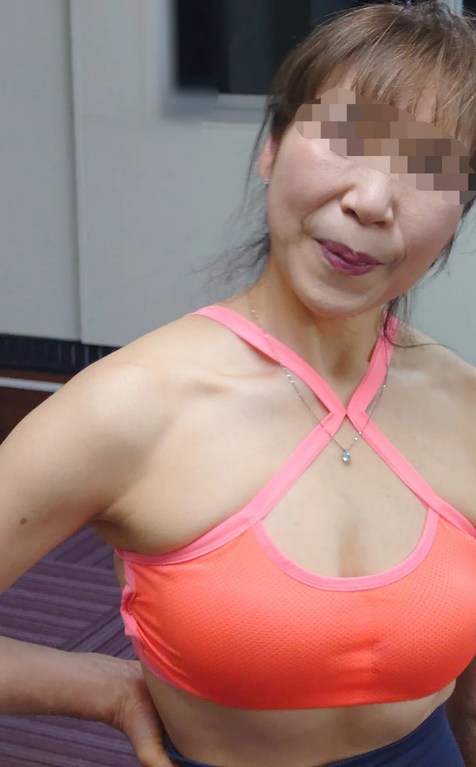 熟女　おばさん　Japanese　mature　leggings image 47