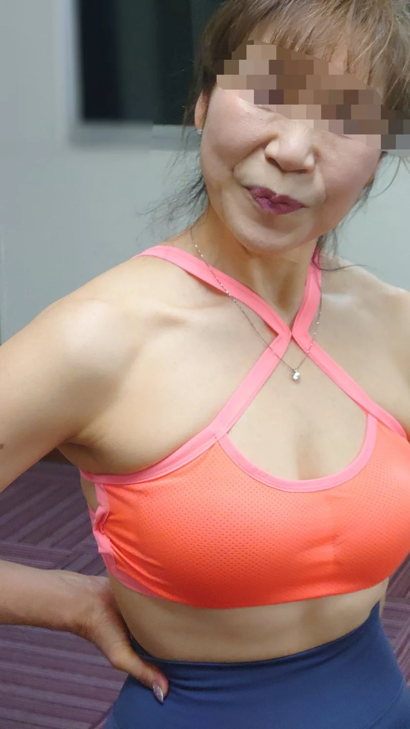 熟女　おばさん　Japanese　mature　leggings image 48