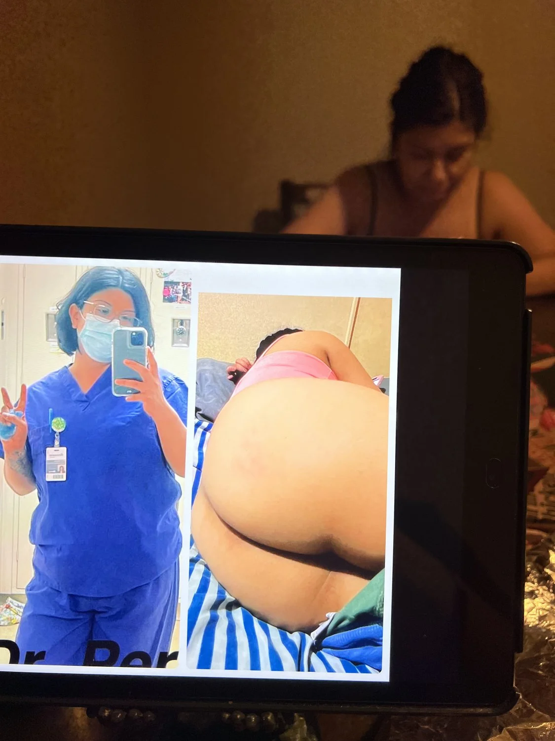 My Latina sister Marcy has no idea I have her nude ass 😈😈 image 4