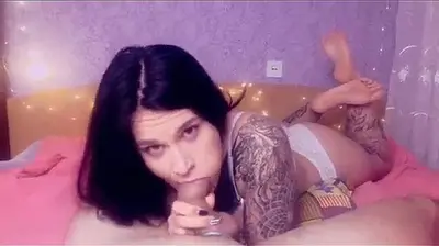 Brunete mother blowjob in the pose cover image