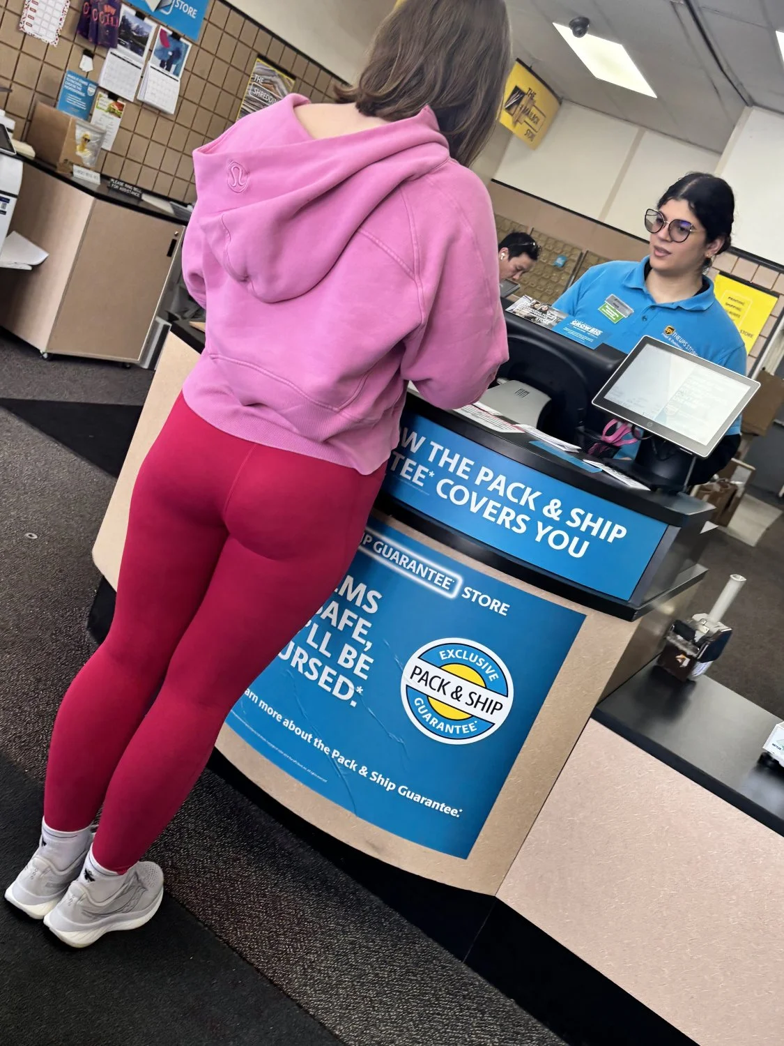 Pink leggings booty main image