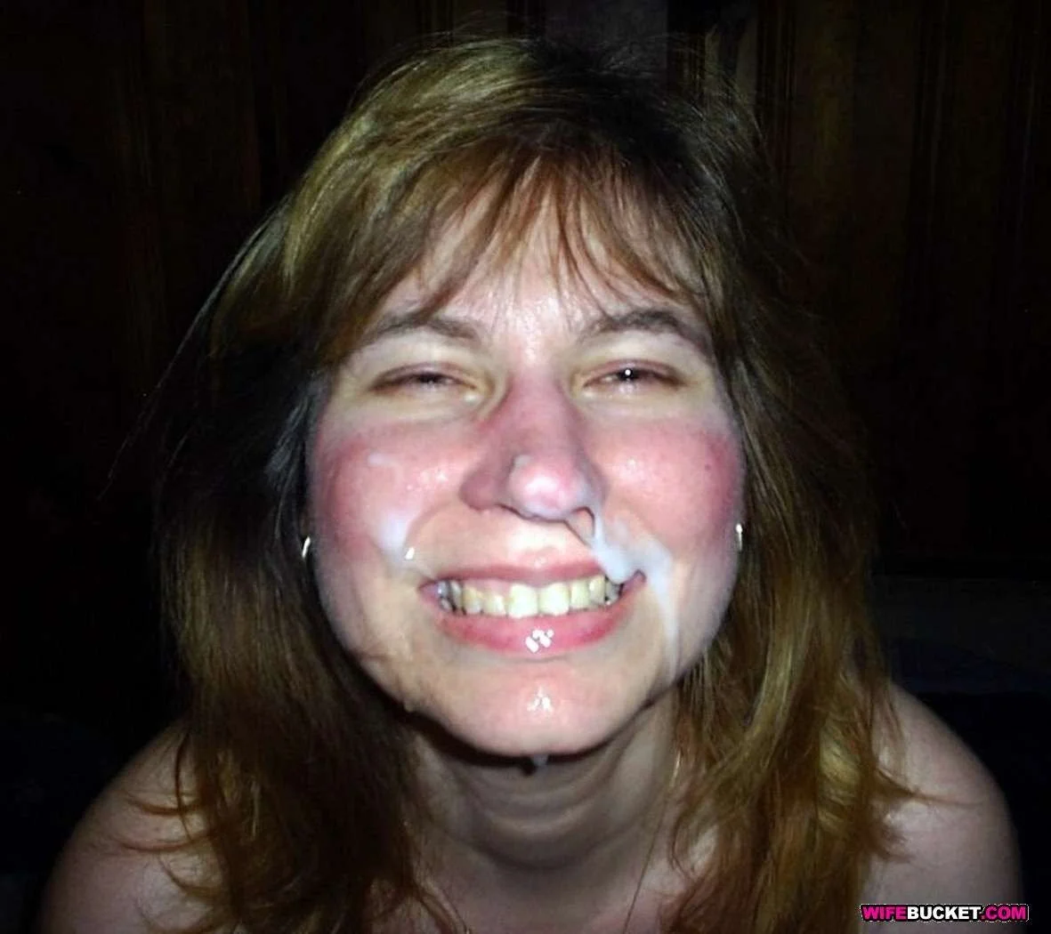 Mature cum bucket image 8
