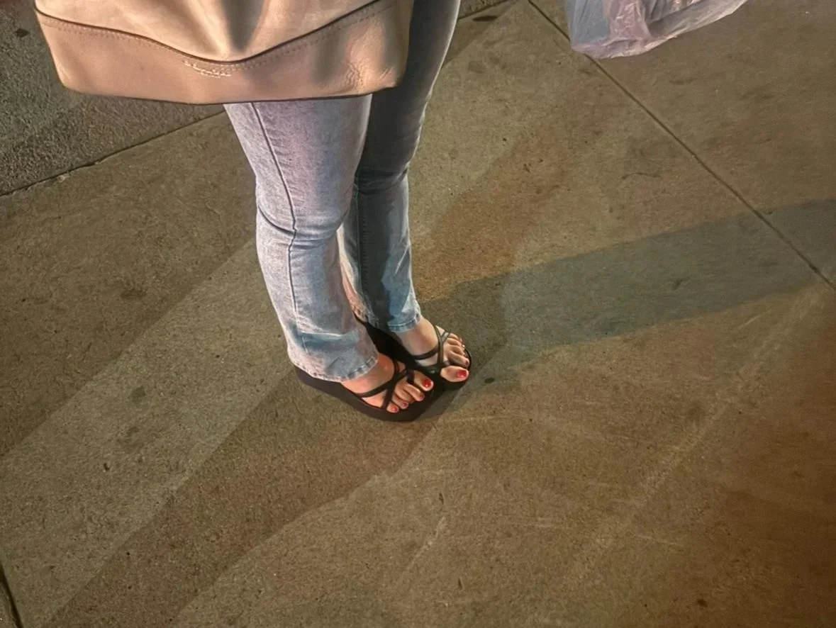 friend's feet after night out image 4